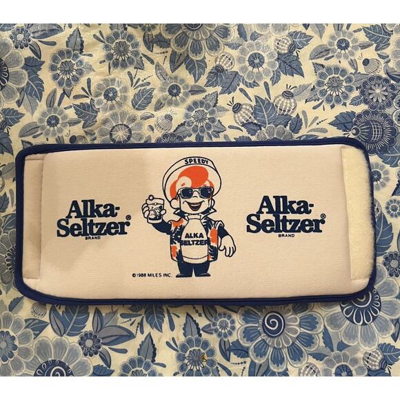 Speedy Alka-Seltzer Beverage Holder Koozie Can Bottle Cooler 1988 Miles Inc - Picture 2 of 5